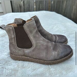 Born Samira Men's Chelsea Boots Brown Leather Size 8.5 Slip On